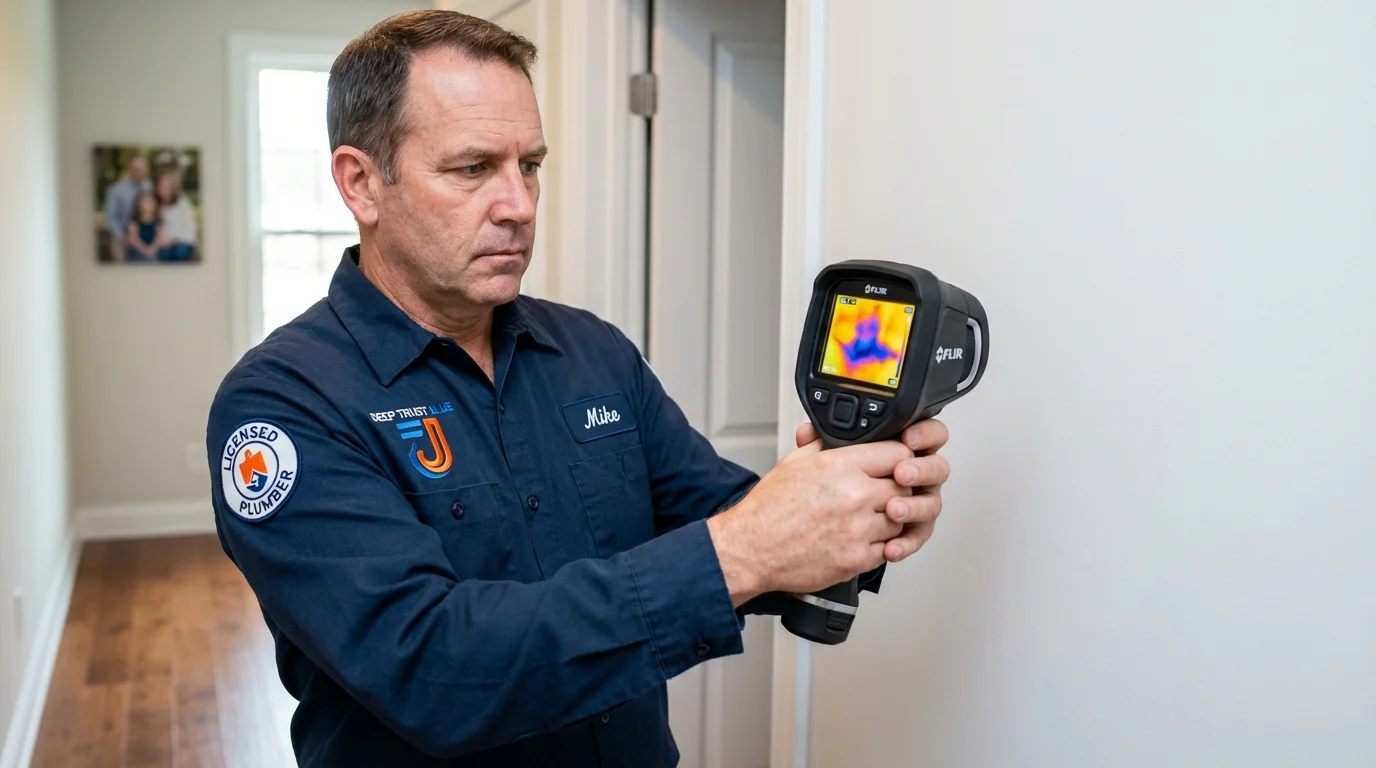 Thermal imaging leak detection by Johns Plumbing LLC in Strum